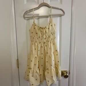 PacSun yellow floral dress